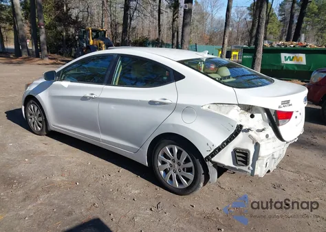 2013 Hyundai Elantra Gls/Limited from USA, damaged, VIN 5NPDH4AE0DH160724